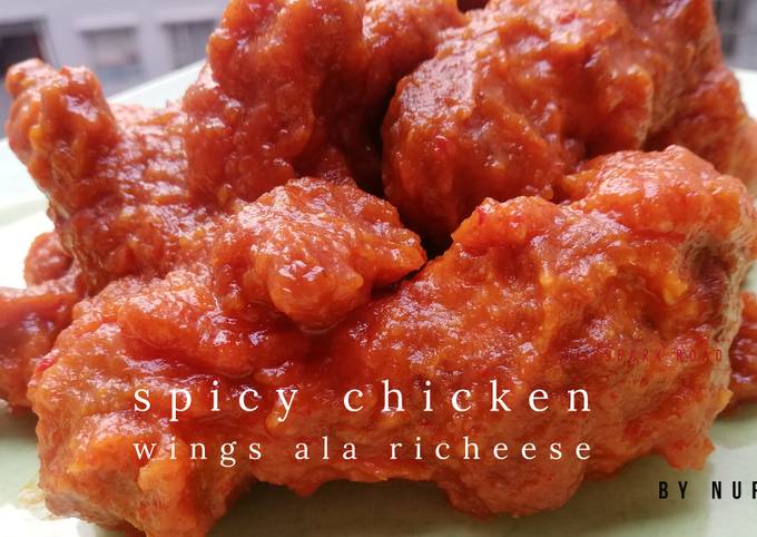 Spicy chicken wings ala richeese