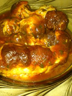 Sajtos-paradicsomos húsgombóc recept fotója