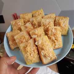 Foto resep Roti Panggang Almond Keju | Snack mpasi +1th