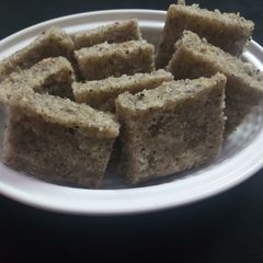 Dry coconut katli A picture of Dry coconut katli.