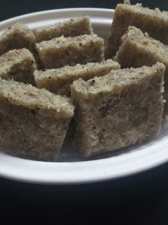 A picture of Dry coconut katli.