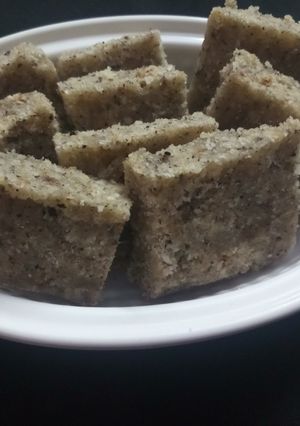 A picture of Dry coconut katli.