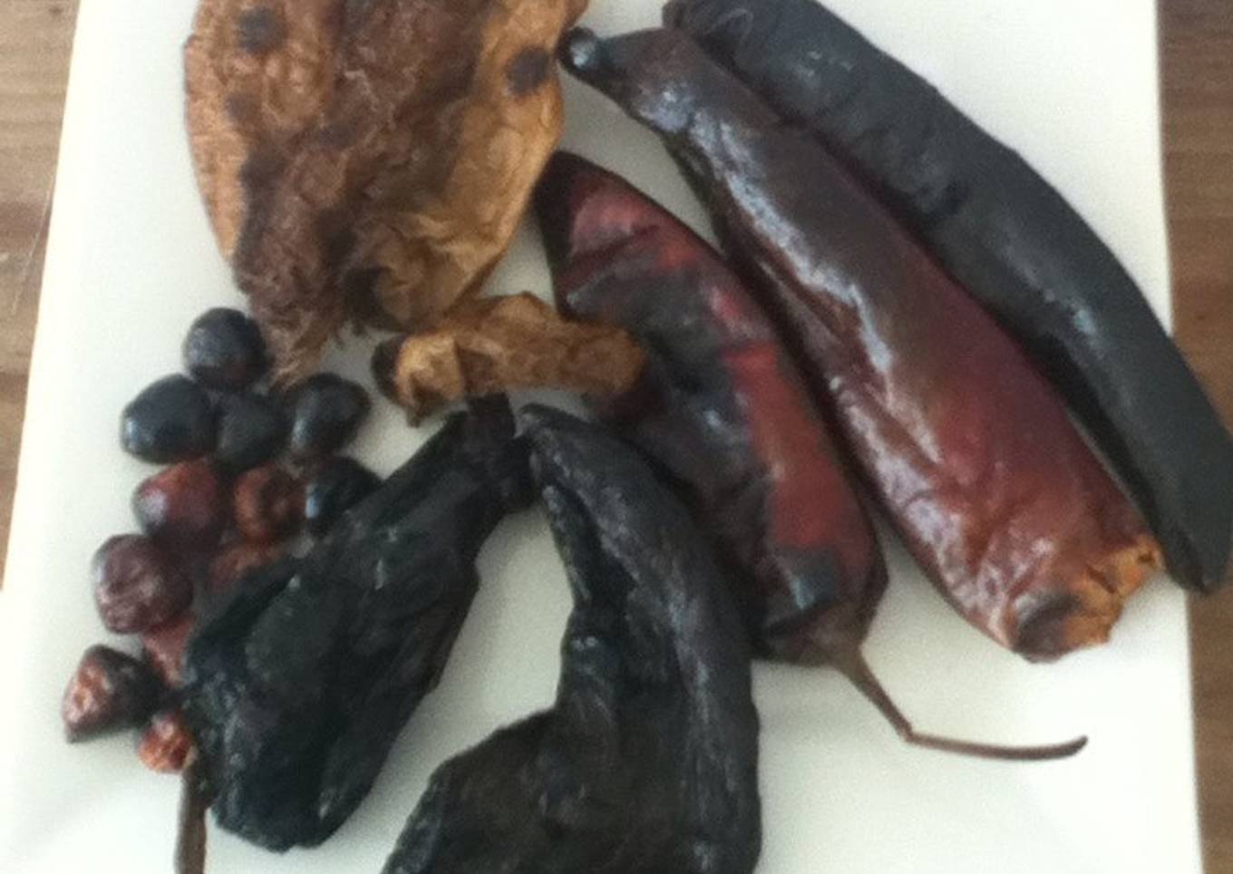 Chiles quemados para espolvorear