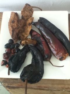 Una foto de Chiles quemados para espolvorear