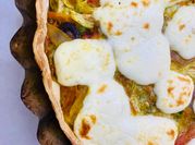 Una foto de tarta de lechuga