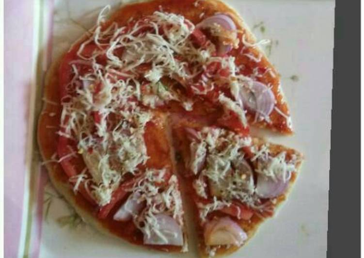 Steps to Make Homemade Suji pizza