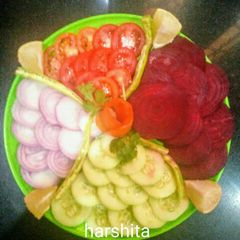 A picture of Salad decoration.