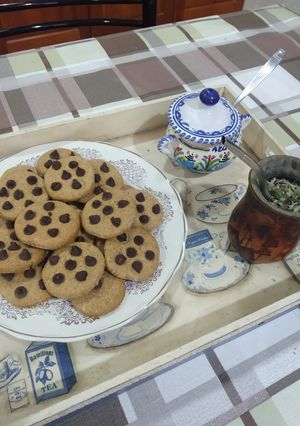 Una foto de Masitas integrales de coco y chips de chocolate 🍪