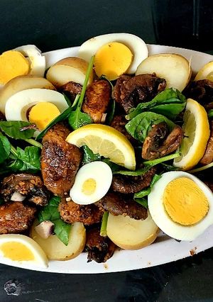 A picture of My Garlic Mushroom Salad 😃.