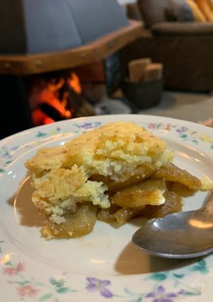 Una foto de Crumble de manzana riquísimo y facilísimo!