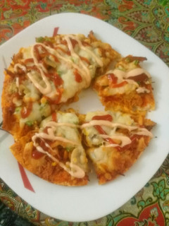 عکسی از دستور پیتزای مرغ خونگی