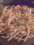 Chop suey con fideos y pollo ☆