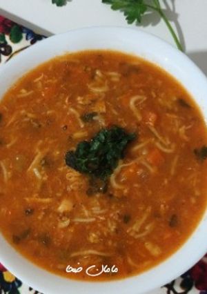 عکسی از دستور سوپ ورمیشل