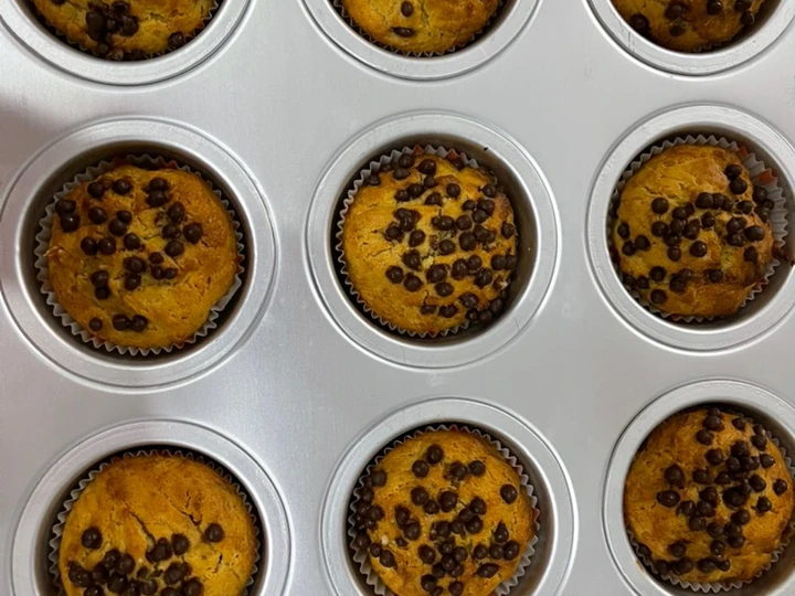 Cara Mudah Membikin Resep  Banana cheese muffin yang Lezat, Bikin Ketagihan