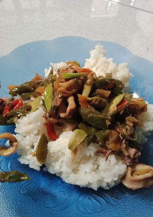 Foto resep Cumi pete cabe ijo