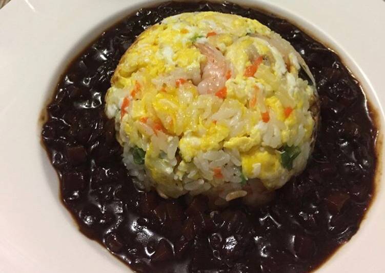 Hk Fried Rice + Jajangmyeon Sauce