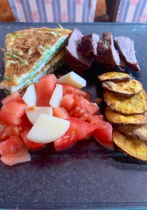 Una foto de Tortilla de porotos verdes