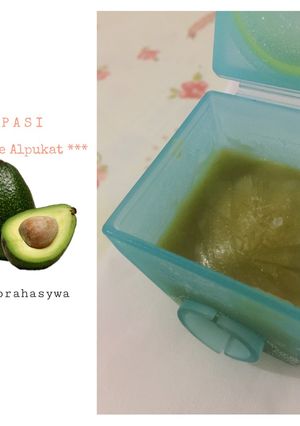 Foto resep MPASI 6 Bulan Menu TunggalPuree Buah Alpukat