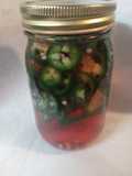 Fresh Pickled Jalapeno and Serrano Peppers