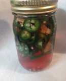 Fresh Pickled Jalapeno and Serrano Peppers