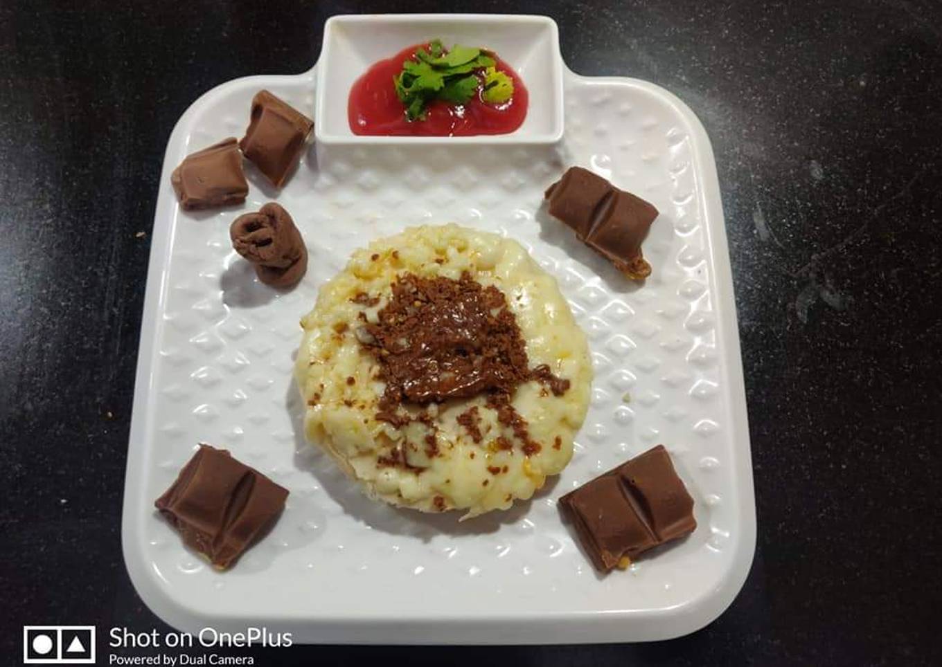 Chocolate pizza