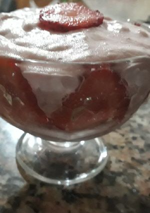 Une photo de Mousse de fraise