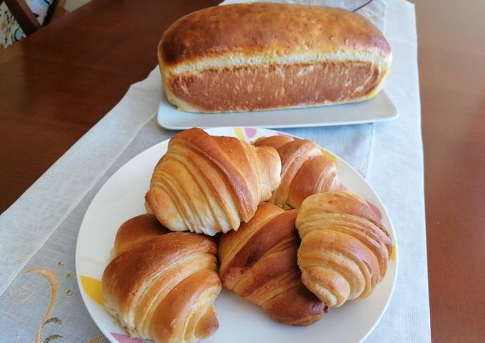 Cornetti sfogliati o Panbrioche