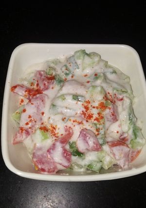 A picture of Curd salad(no fire).