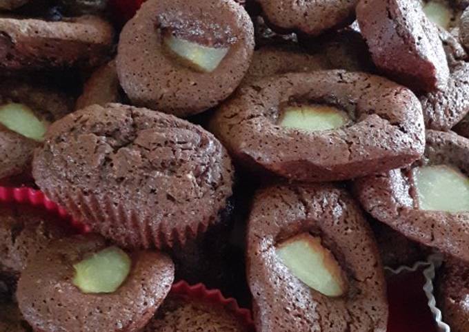 Petits gâteaux chocolat poire