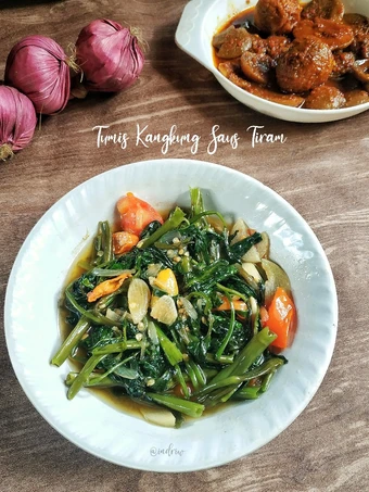 Cara Mudah Menyiapkan Resep Tumis Kangkung Saus Tiram Ala Resto yang Bisa Manjain Lidah Anti Ribet, Menggugah Selera