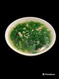 Canh rau mồng tơi nấu thịt băm