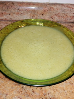 Una foto de Crema de calabacín y judías