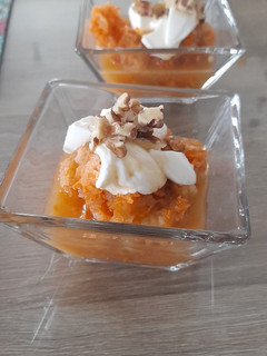 Una foto de Postre de manzana y zanahoria