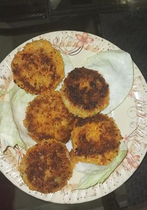 A picture of Potato cuttlets.