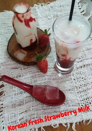 Foto resep Korean Strawberry Milk