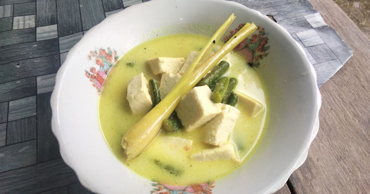60. Gulai Kacang panjang dan tahu