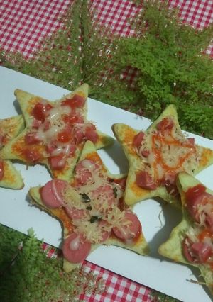 Foto resep Pizza Bintang Roti Tawar