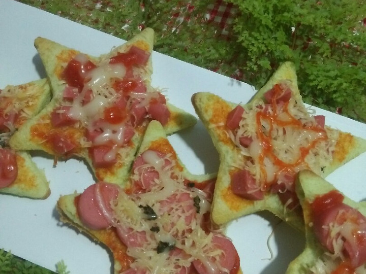 Anti Ribet, Buat Pizza Bintang Roti Tawar Enak Dan Mudah