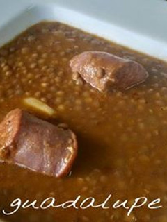 Una foto de Lentejas con tomate frito en GME Y GMF y tradicional