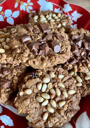 Une photo de Cookies healthy vegan, sans gluten ni œuf ni beurre au beurre de cacahuète