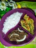 Beef teriyaki bekal bento