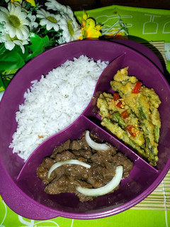 Foto resep Beef teriyaki bekal bento
