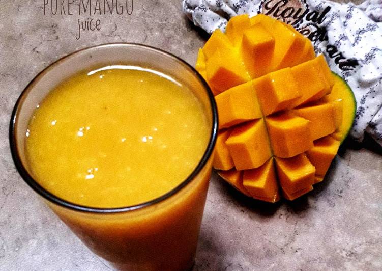 Resep Pure mango juice yang Menggugah Selera