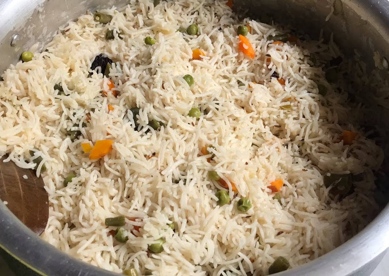 Homemade veg pulao