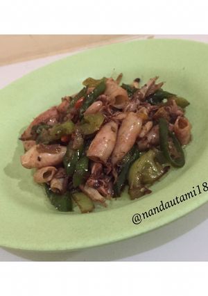 Foto resep Cumi asin cabe Ijo