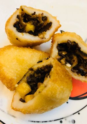 Hình của món Bánh rán nhân chay.