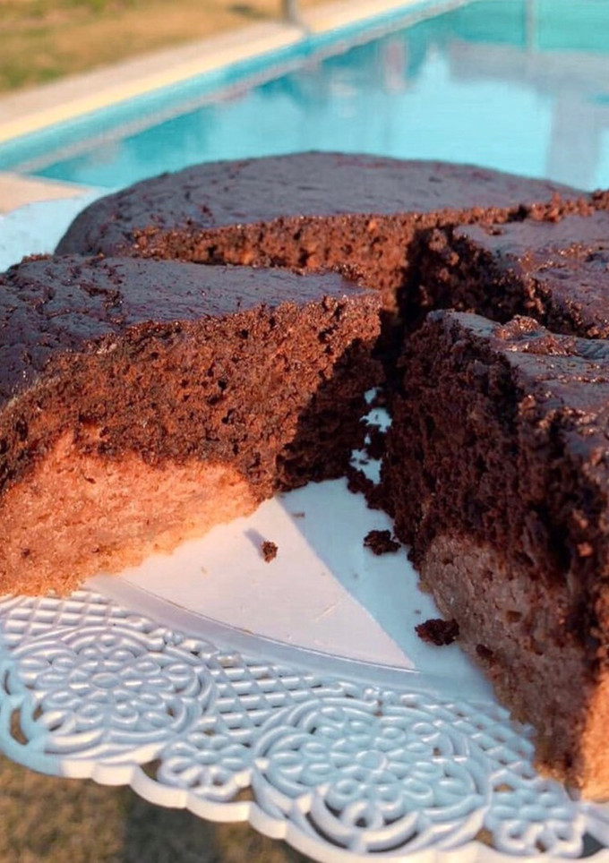 Una foto de 🍰🍫BIZCOCHUELO MARMOLADO VEGANO🍰🍫