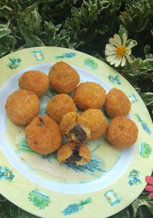 Foto resep Bola-bola labu kuning isi coklat