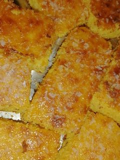 صورة لوصفة طريقة عمل بسبوسه الكريم كراميل لذيذ جدا 😋😋