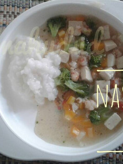 Foto resep Nasi capcay udang (MPASI 11m+)